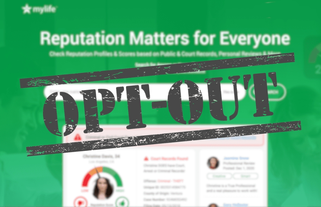 MyLife Opt Out Guide OnlineReputation
