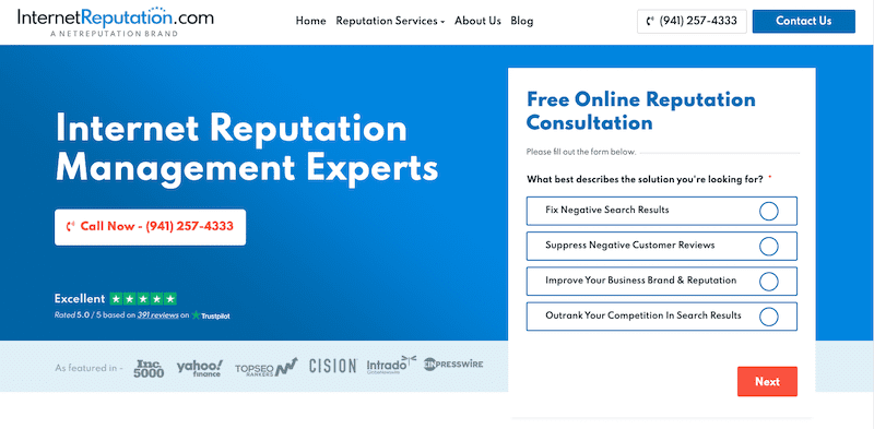         Top internet reputation management experts.